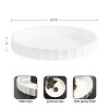 Kate and Laurel Lissi Round Tray, 16x16, White - image 2 of 4