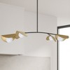 Dainolite Emma 4 - Light Pendant in  Matte Black/Aged Brass - 3 of 3