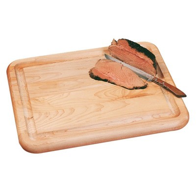 Wood Reversible Carver Cutting Board in Birch Brown-Pemberly Row 