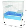 YML 3 Levels Indoor Animal Cage Cat Ferret with Stand Blue - 2 of 2