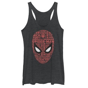 Women's Marvel Spider-Man: Far From Home Keywords Racerback Tank Top - 1 of 3