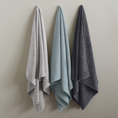 Aqua Turkish Cotton 2-Piece Bath Towel Set