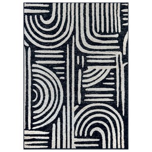 World Rug Gallery Contemporary Lines Indoor Area Rug - 1 of 4