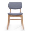 NicBex  Set of 2 Retro Solid Wood Dining Chairs,Armless Chairs with Comfortable Cushions for Kitchen,Living Room - 4 of 4