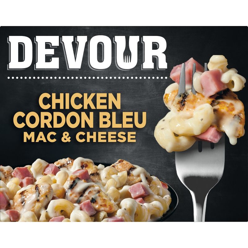 Devour Frozen Chicken Cordon bleu Mac &#38; Cheese - 10.5oz, 1 of 11