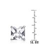 Guili Sterling Silver Square Stud Earrings with Clear Cubic Zirconia – A Timeless and Elegant Design That Adds Classic Sparkle to Any Look - 3 of 4