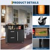 Outdoor Grill Cart with Storage, Kitchen Cart Island Stainless Steel Food Prep Table & Wheels for BBQ or Pizza Oven - 4 of 4