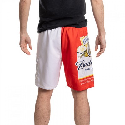Budweiser Mens Budweiser The World Renowned Split Label Board Shorts - Large (36-38) — фото 4