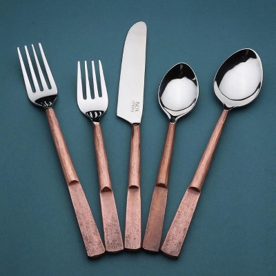 Celia Flatware Antique Copper 20 Pc. Place Setting (Serves 4)