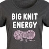Women's - Instant Message - Big Knit Energy Graphic T-shirt Dress - 2 of 4