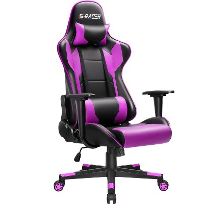 LACOO Racing Style Lumbar Support & Adjustable Swivel Gaming Chair