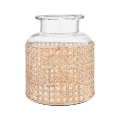 Ruso Weights Modern Crystal Glass Flower Vase