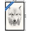 Trends International Wolf - Trees Framed Wall Poster Prints - 3 of 4