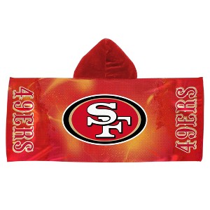 NFL San Francisco 49ers Charged Youth Hooded Towel - 1 of 4