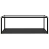 vidaXL Coffee Table Transparent and Black - 2 of 2