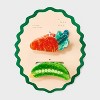 Carrot and Peas Acrylic Claw Hair Clip Set 2pc - A New Day™ Orange/Green - 2 of 3