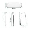 YEVYO Tongue Scraper for Adults (3 Pack)- 100% Stainless Steel Tongue Cleaner with Travel Case - Metal Tongue Scraper to Reduce Bad Breath - 2 of 4