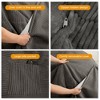MAXYOYO Giant Bean Bag Bed - Corduroy Bean Bag Turn into Bed, Dark Grey - 3 of 4