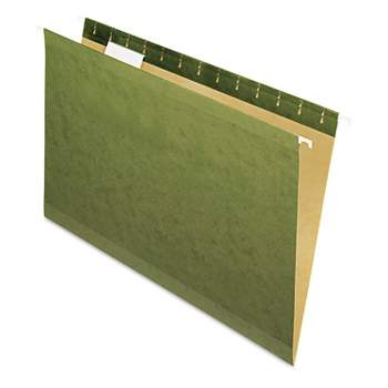 Pendaflex X-Ray Hanging File Folders No Tabs Legal Standard Green 25/Box 4153
