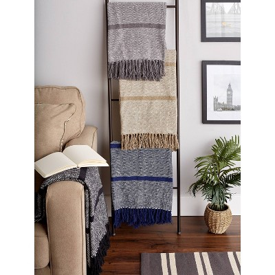 50"x60" Homespun Striped Throw Blanket - Design Imports