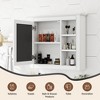 PAGED 30" Wall Mounted Bathroom Storage Cabinet Modern Medicine Cabinet with Mirror and 3 Open Shelves, Over Toilet Storage Unit for Room - 2 of 4