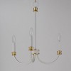 Maxim Lighting Charlton 3 - Light Chandelier in  Weathered White/Gold Leaf - 2 of 4