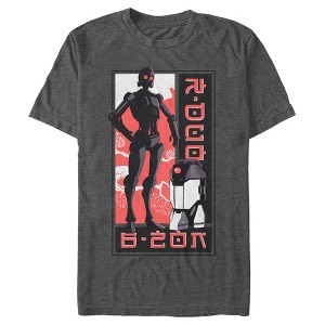 Men's Star Wars: Visions C-3PO and R2-D2 Anime T-Shirt - 1 of 4
