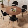 Okak Modern Armless Minimalist-Design Home Dining Chairs for Kitchen Dining Room,Boucle/PU Upholstered Seating Dining Chair Set of 4 - 2 of 4
