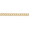 Black Bow Jewelry Men's 6.5mm, 14k Yellow Gold, Hollow Curb Link Chain Bracelet - 2 of 4