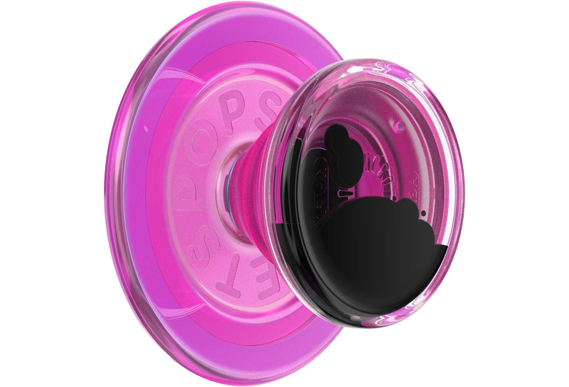 PopSockets Magnetic Cell Phone Grip & Stand with MagSafe Adapter Ring - TidePool Lava Lamp Aviation Pink