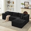 GustoWave 106 Inch Reversible Sectional Sofa, l-Shaped Cloud Couch with Oversized Chaise,3-Seat Contemporary Sofa with Memory - 4 of 4
