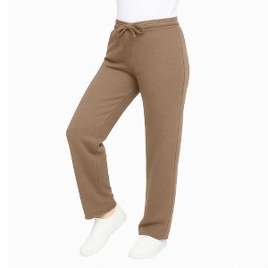 Blue Ice Women's Loose Fit  Classic Heavyweight Fleece Sweatpants with Open Bottom - 1 of 3