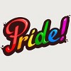 Adult Design By Humans Colorful Pride Rainbow Text By VectorKitchen T-Shirt - 2 of 2