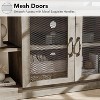 COZONY Farmhouse TV Stand with Mesh Doors, Rustic Entertainment Center with Storage for Living Room - 3 of 4