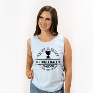 Simply Sage Market The World's Okayest Pickleball Champ Garment Dyed Tank - 1 of 3