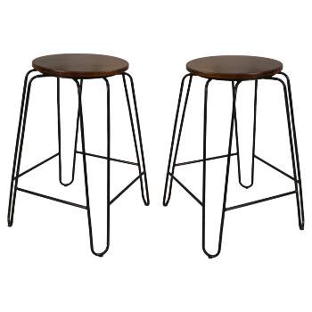 Set of 2 24" Winston Counter Height Barstools - Carolina Chair & Table