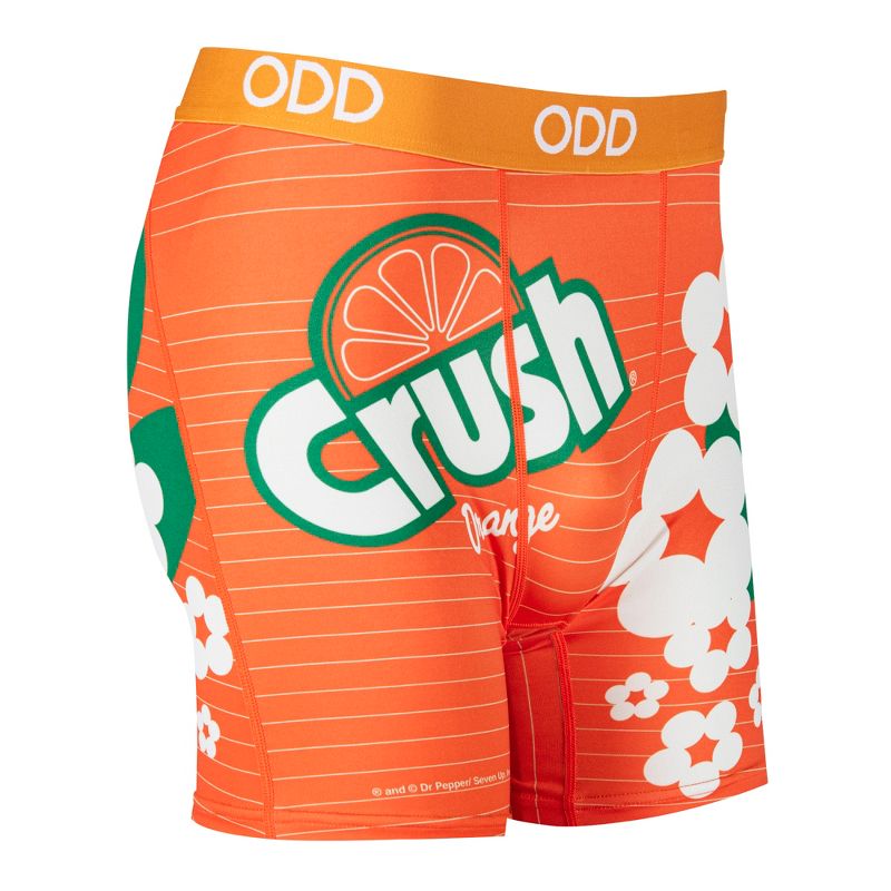 Odd Sox, Orange Crush Stripes, Novelty Boxer Briefs For Men, Xxx-Large, 3 of 4