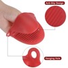 Unique Bargains Heat Resistant Kitchen Utensil Sets Silicone Oven Mitts 4 Pcs - 4 of 4