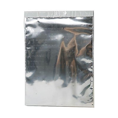 JAM Paper 9 x 12 Open End Foil Envelopes with Self-Adhesive Closure Silver 1323293
