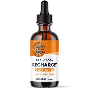 Vimergy Brain Body Recharge - CoQ10 + K2 + D3 - 55 Servings - 1 of 4
