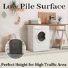 Modern Machine WashableArea Rug with Non Slip Backing Low Pile Accent Rug Foldable Contemporary Indoor Carpet - 4 of 4