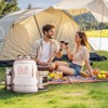 VEVOR Picnic Backpack, Beach Picnic Backpack Bag for 4 Person with Insulated Cooler Compartment, Detachable Bottle/Wine Holder, Beige - 2 of 4