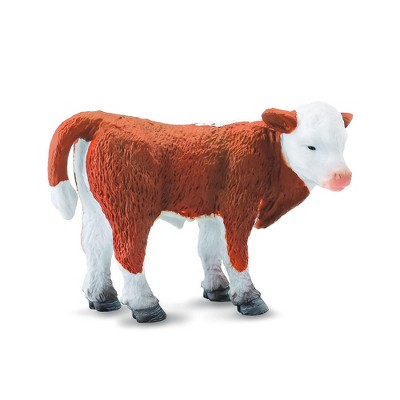 Breyer Animal Creations CollectA Farm Life Collection Miniature Figure | Hereford Calf