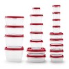 Rubbermaid Easy Find Lids 40pc Plastic Food Storage Container Set Clear :  Target