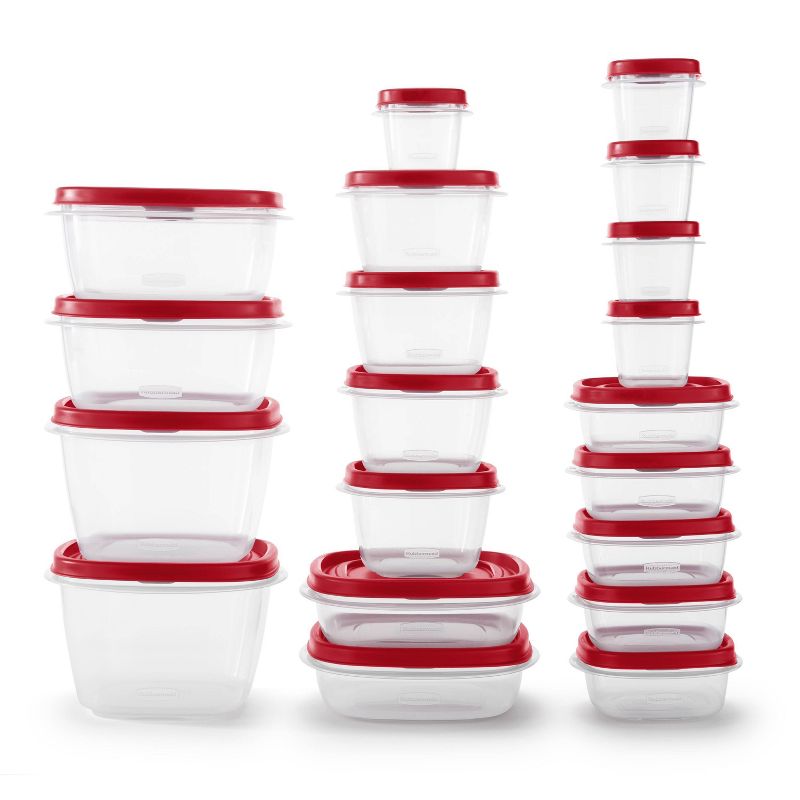 Rubbermaid Easy Find Lids 40pc Plastic Food Storage Container Set Clear, 2 of 8