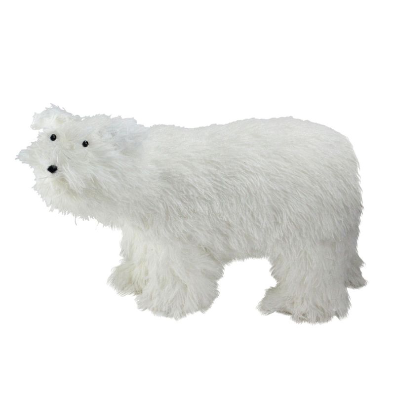 Northlight 17" White Contemporary Standing Polar Bear Christmas Figurine, 1 of 4