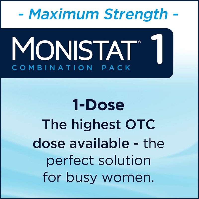Monistat 1-Dose Yeast Infection Treatment, Ovule Insert &#38; External Itch Cream - 0.32oz, 5 of 11