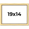 PosterPalooza | Simple Gold Picture Frame - UV Acrylic, Backing Board, Hanging Hardware Included - 2 of 4