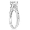 Pompeii3 1 ct Diamond Engagement Ring 3-Stone 14K White Gold - 3 of 4