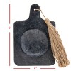 Black Marble & Jute Spoon Rest - Foreside Home & Garden - 4 of 4